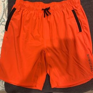 Municipal sport utility shorts - Lava (orange) - size medium